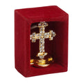 Croce mini dorato con pietre