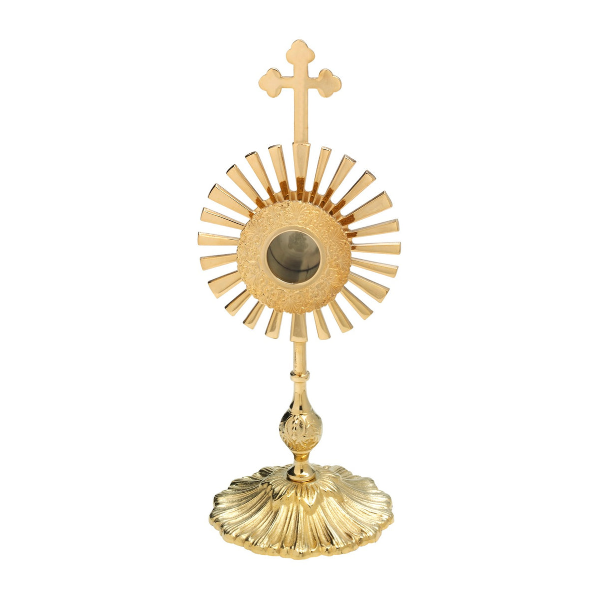 Reliquiario dorato H 32 cm