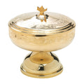 Pisside dorato H 14 cm D 15 cm