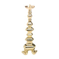 Portacandela di ferro bianco/oro D 12 cm