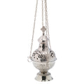 Turibolo placcato nickel H 28 cm