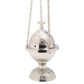 Turibolo placcato nickel H 24 cm