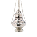 Turibolo XXL placcato nickel H 33 cm D 21 cm
