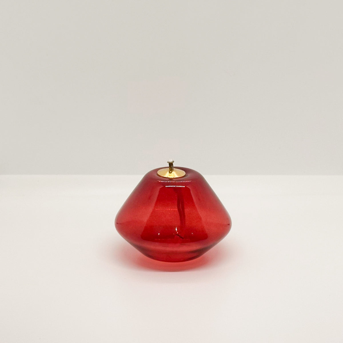 Lucerna In Vetro Colorato 10x7 cm - Rosso