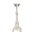 Candeliere placato argento H 50 cm