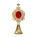 Reliquiario dorato H 22 cm