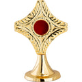 Reliquiario dorato H 12 cm