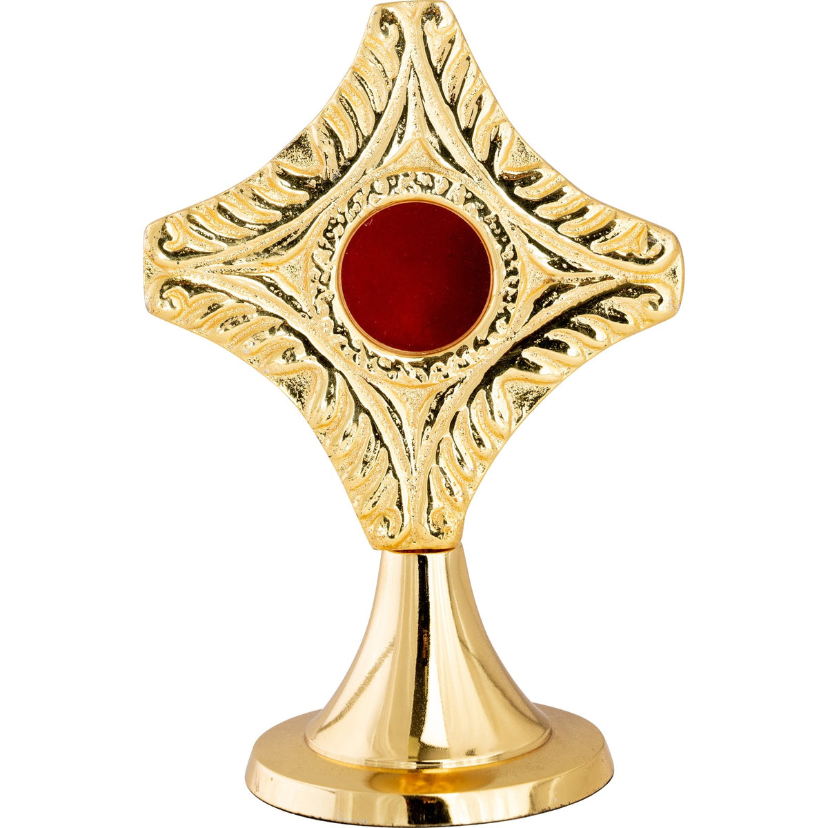 Reliquiario dorato H 12 cm