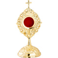 Reliquiario dorato H 14 cm