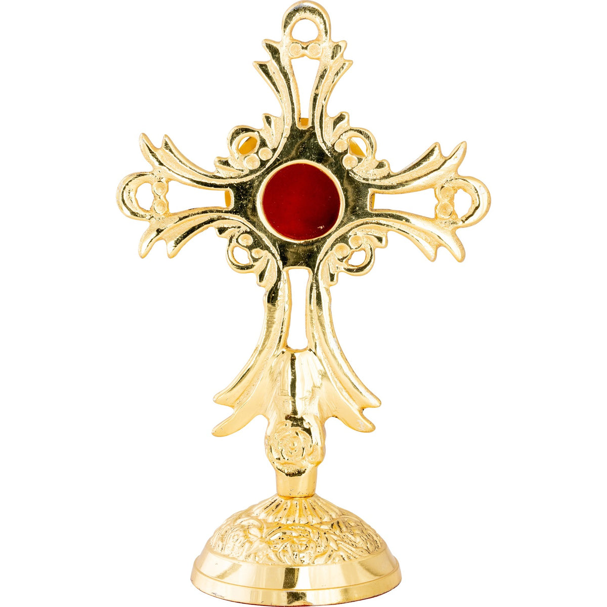 Reliquiario dorato H 17 cm