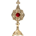 Reliquiario dorato H 34 cm