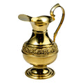 Caraffa per l'acqua in ottone lucido H 19 cm