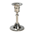Portacandela placcato nickel H 12 cm