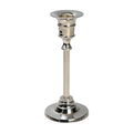 Portacandela placcato nickel H 16 cm