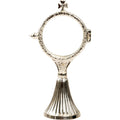 Ostensorio argentato H 18 cm