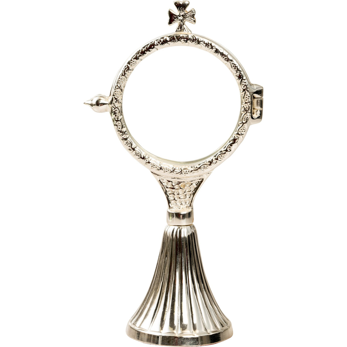 Ostensorio argentato H 18 cm