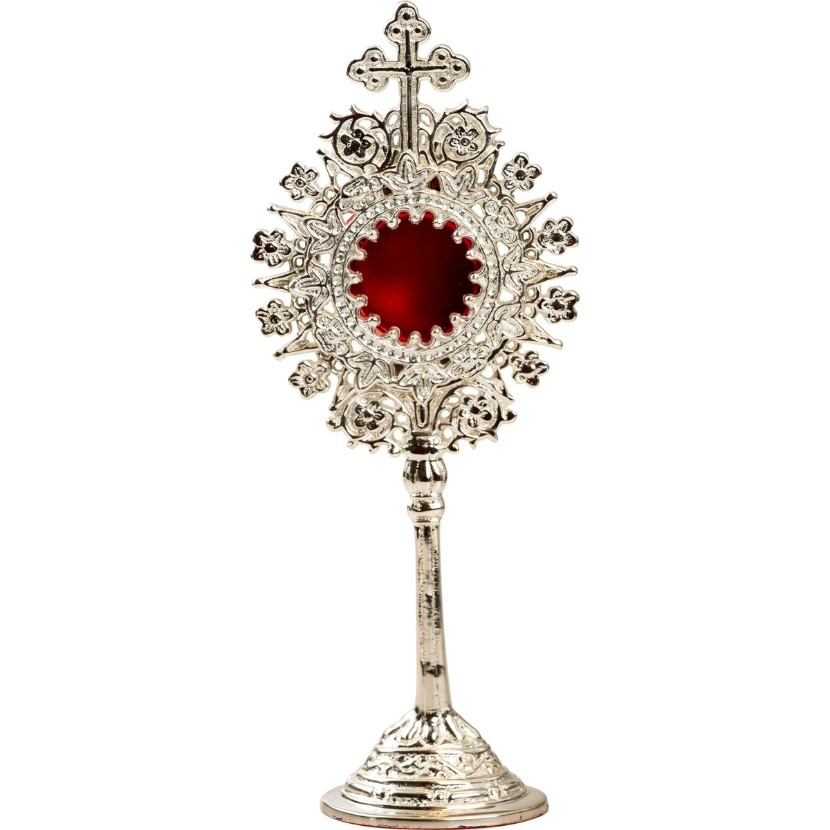 Reliquiario argentato H 19,5 cm
