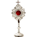 Reliquiario argentato H 25 cm