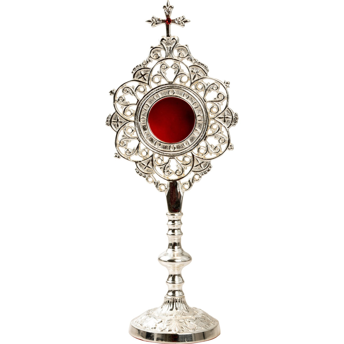 Reliquiario argentato H 25 cm