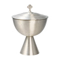 Pisside placcato nickel, dorato dell´interno H 20 cm