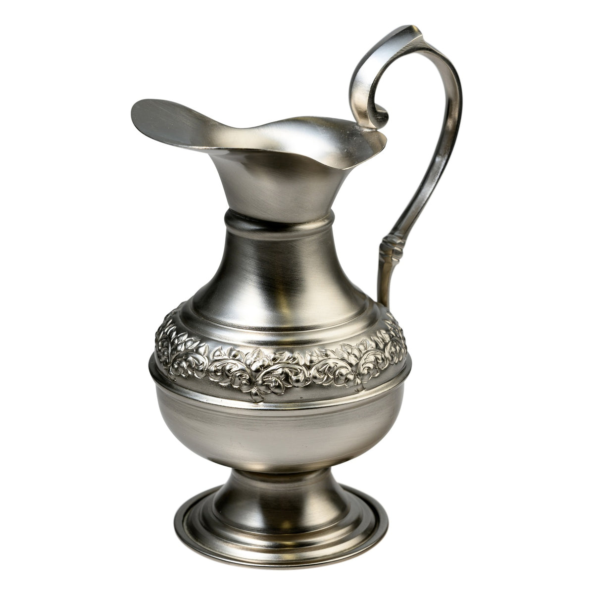Caraffa per l'acqua nichelata opaca H 19 cm