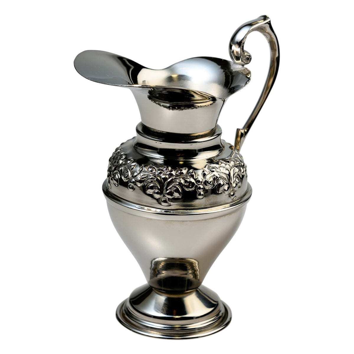 Caraffa per l'acqua nichelata lucida H 16 cm