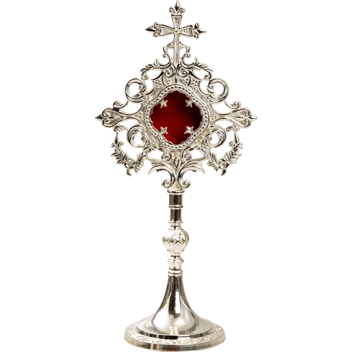 Reliquiario argentato H 34 cm