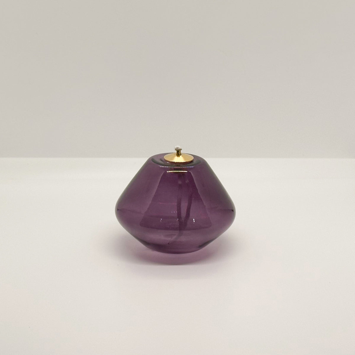 Lámpara de cristal de colores 10x7 cm - Violeta