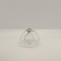 Lampe en verre transparent 10x7 cm