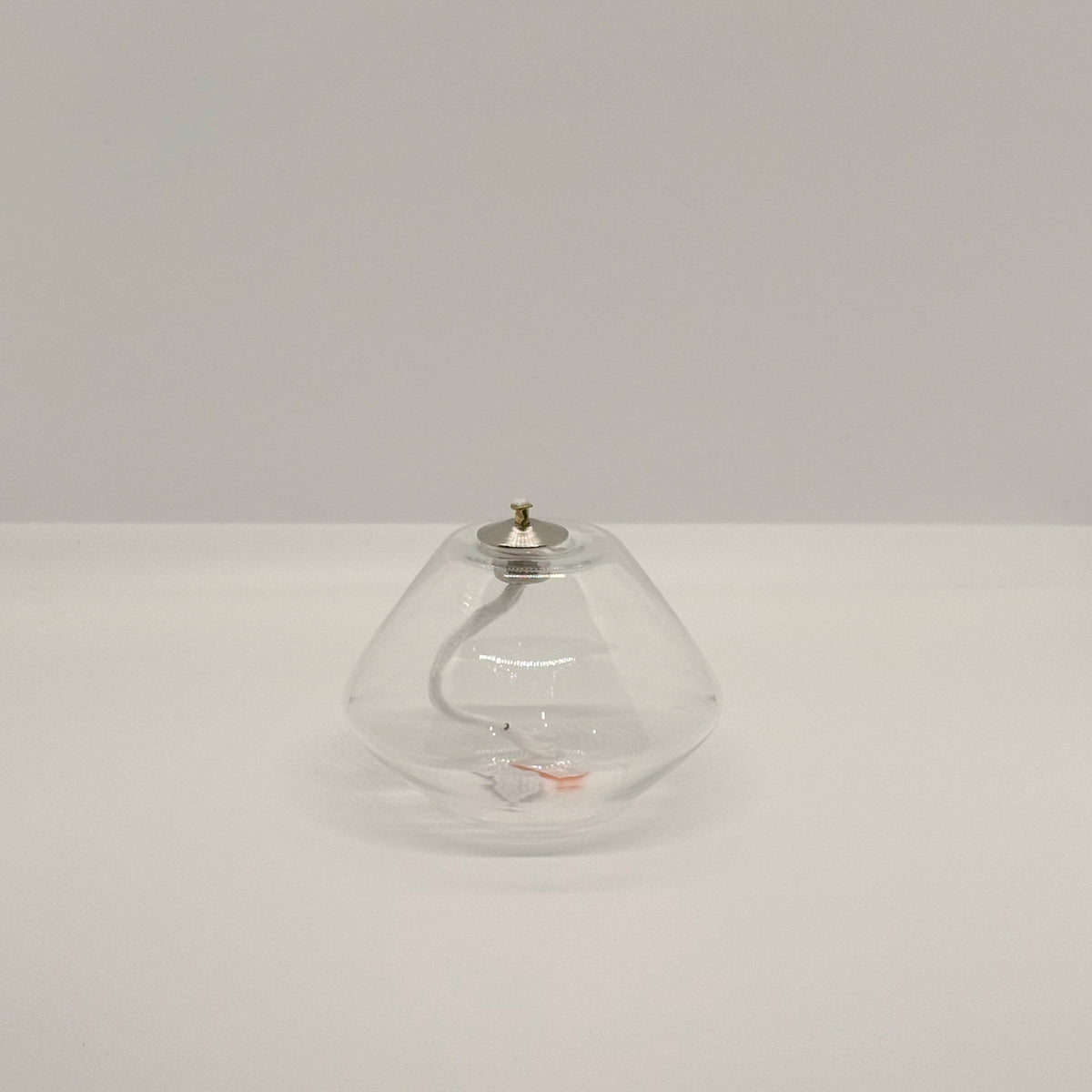 Lampe en verre transparent 10x7 cm