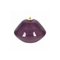 Lampe en verre coloré 14x10 cm - Violet