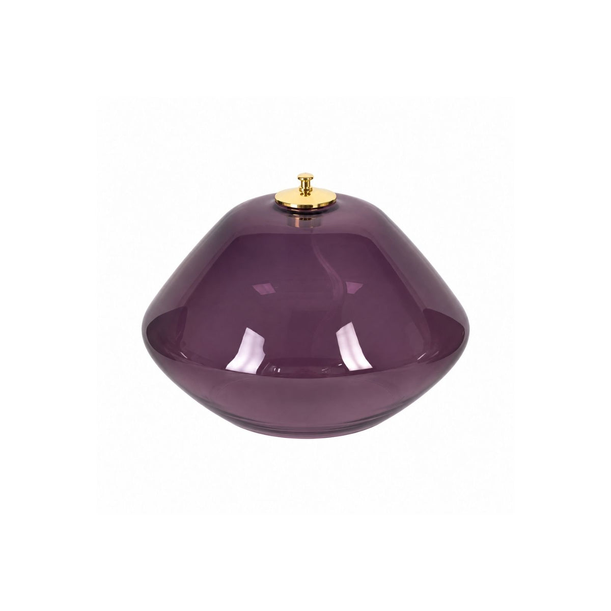 Lampe en verre coloré 14x10 cm - Violet