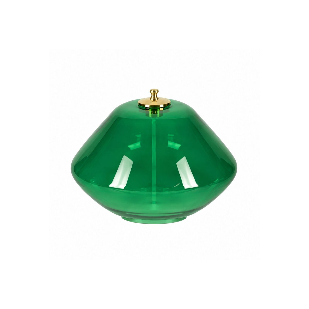 Lámpara de cristal coloreado 14x10 cm - Verde