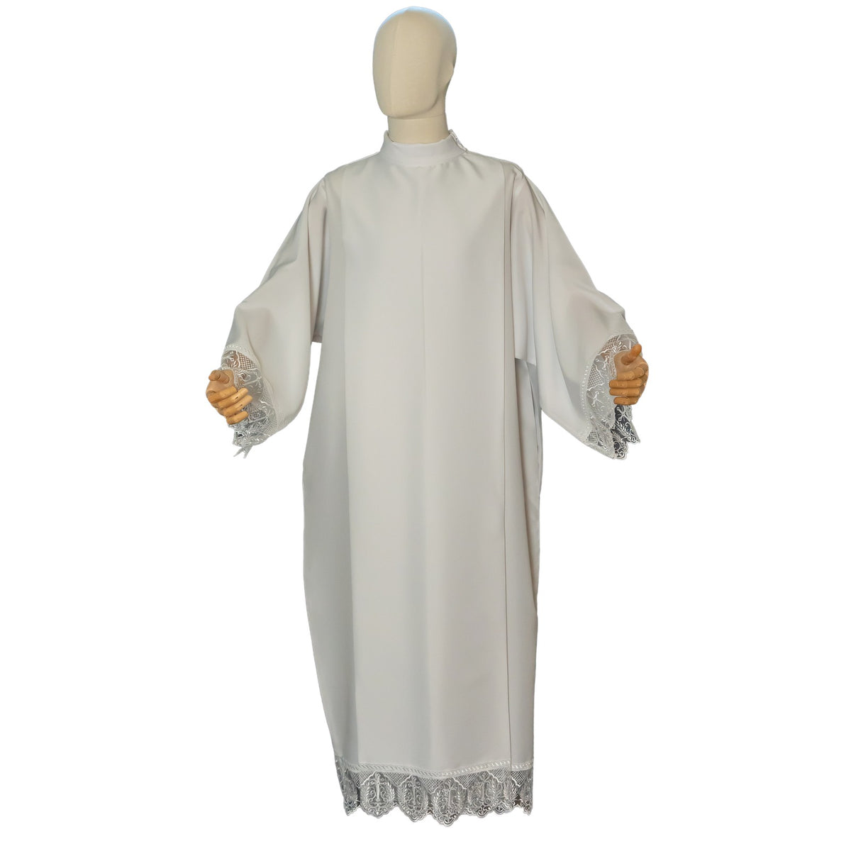 Camice con Piegoni, Cerniera Spalla e Macrame' Croci
