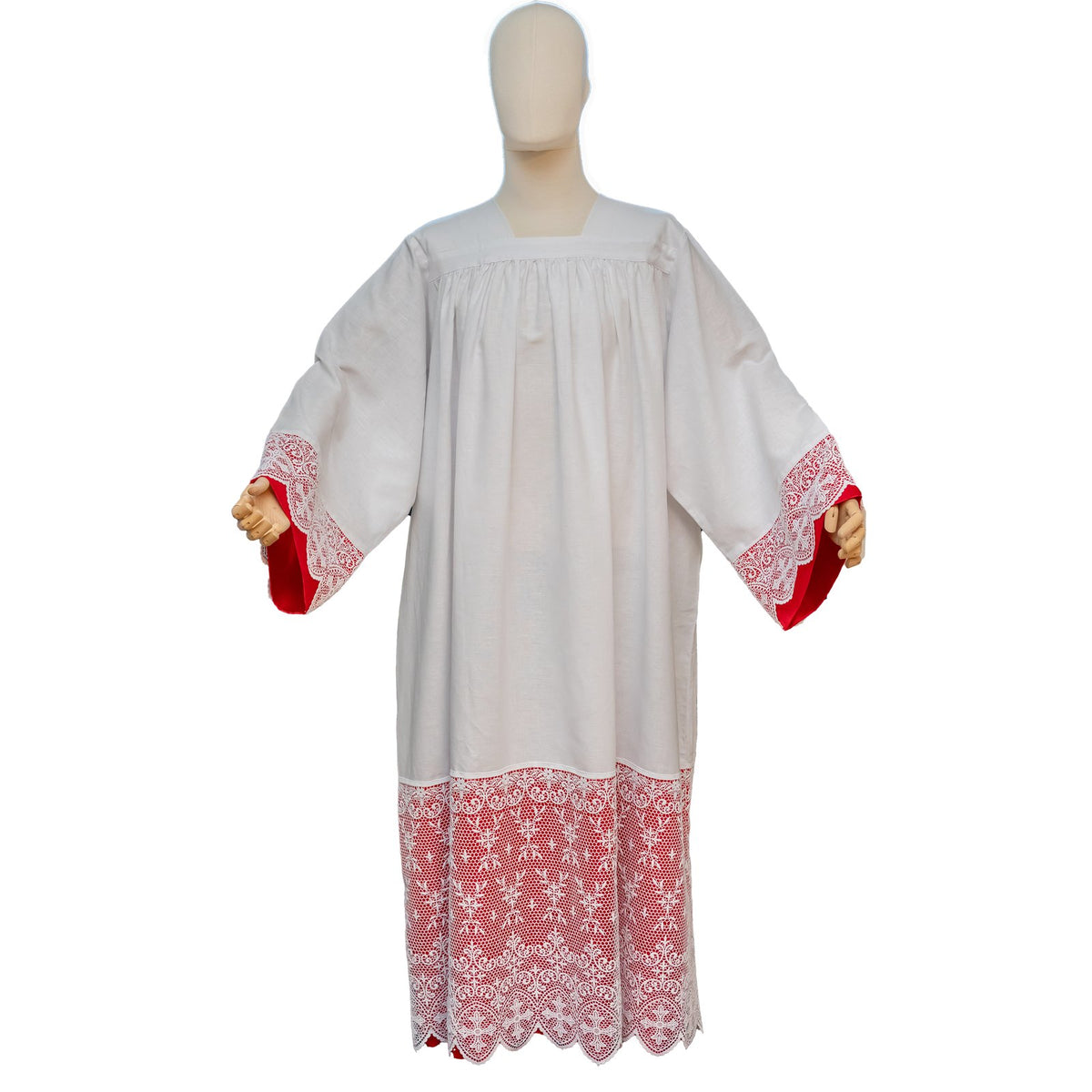 Camice con Macrame' in Puro Lino
