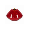 Stained Glass Oil Lamp 14x10 cm - Red