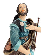 Statua San Rocco - 40cm - dipinta a mano