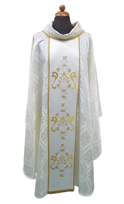 Damask Marian chasuble