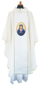 Chasuble mariale avec impression recto et verso
