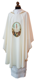 Casula mariana con stampa madonna di fatima