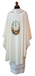 Casula mariana con stampa madonna di fatima