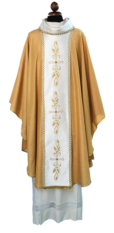 Casulla en tejido papal