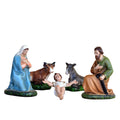 5-Piece Nativity Set with Holy Family plus ox and donkey - Various versions