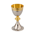 Calice Martellato con Fodera in Argento, altezza 18,5cm - Lux Dei - Vendita Articoli Religiosi
