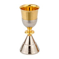 Calice Ziglinato con fodera in argento aperta, altezza 21cm - Lux Dei - Vendita Articoli Religiosi