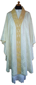 Casula damascata con particolare scollatura - luxdei.it