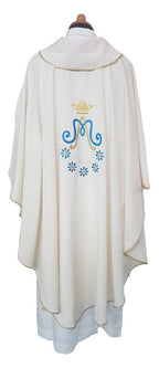 Casula mariana in tessuto vatican "superleggero" - luxdei.it