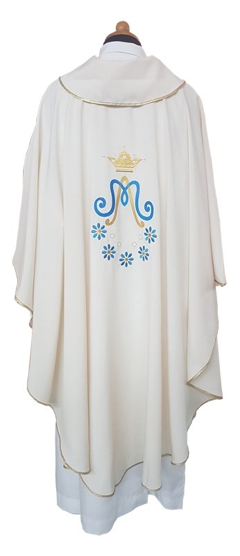 Casula mariana in tessuto vatican "superleggero" - luxdei.it