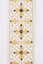 Casula ricamata e decorata bianca - luxdei.it