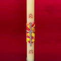 Paschal candle with beeswax relief (80x120 cm)